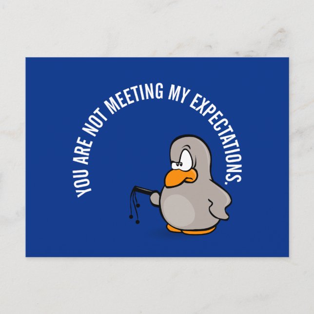 Time for your annual employee performance review postcard (Front)