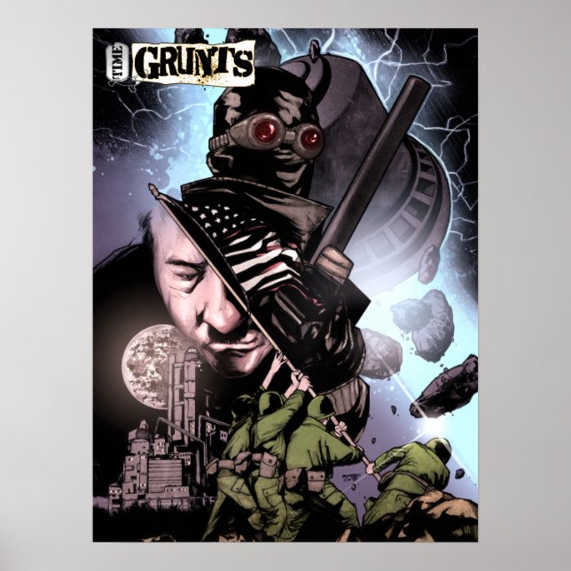 Time Grunts V1 design poster (Front)