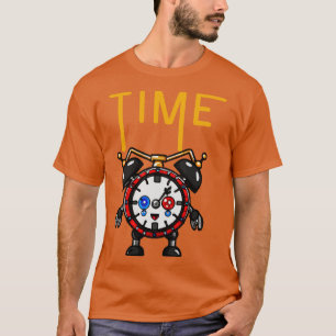 Time Illustration Funny Surreal Steampunk Alarm Cl T-Shirt