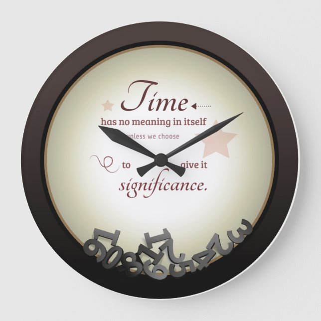 Time in itself Wall clock (Front)