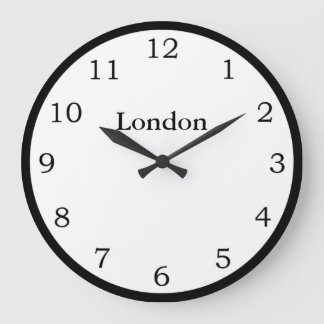 Time in London Large Clock