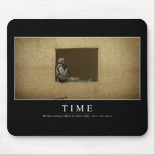 Time: Inspirational Quote Mouse Mat