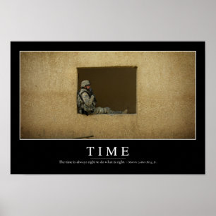 Time: Inspirational Quote Poster
