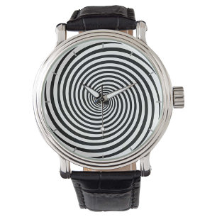 Time is a Mind Illusion Hypnosis Spiral Watch