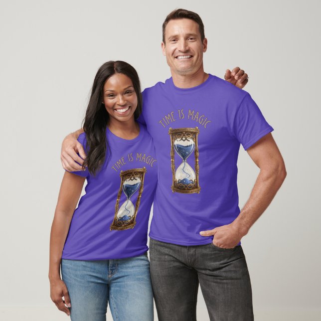 Time Is Magic – Mystical Hourglass Fantasy T-Shirt (Unisex)