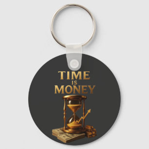 Time Is Money   Powerful Motivational Design Key Ring