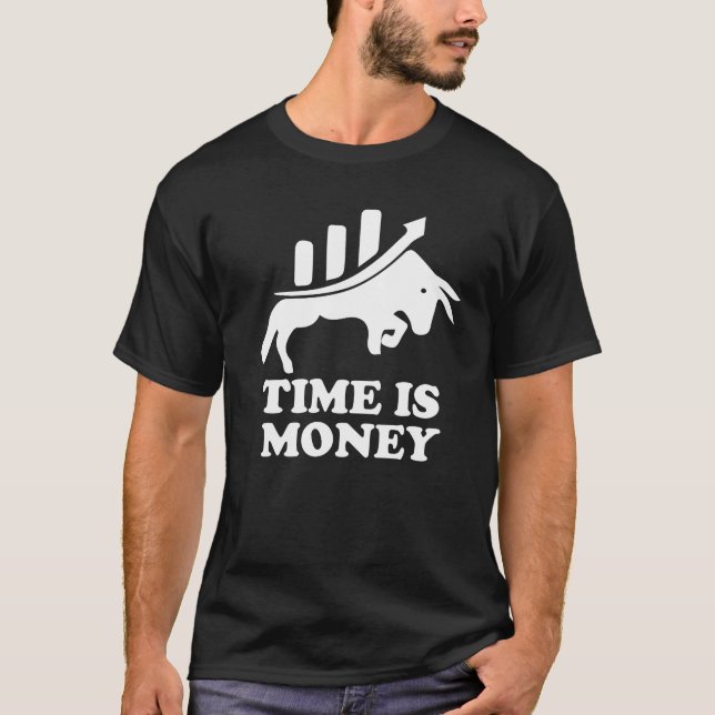 Time Is Money Shirt - MENS T SHIRT Bitcoin  (Front)