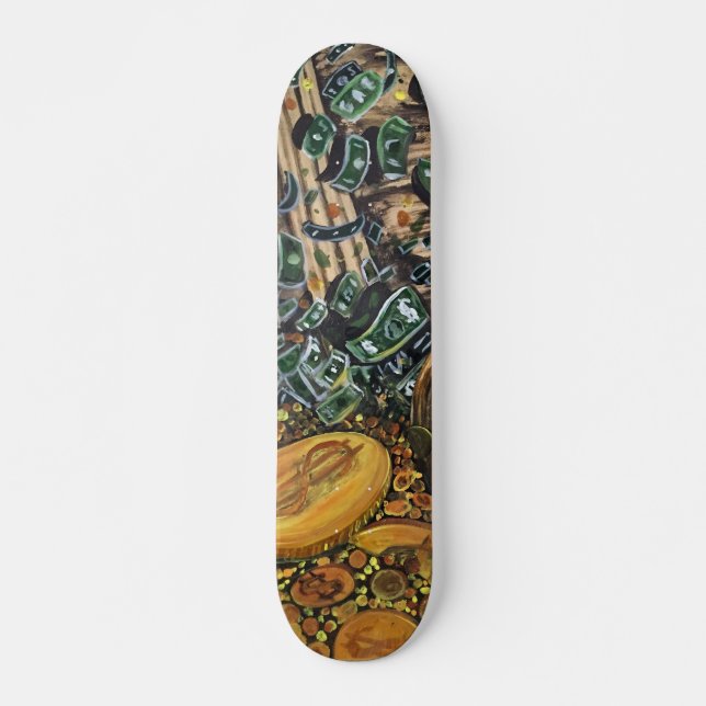 Time Is Money Skateboard (Front)