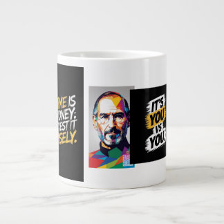 "Time Is Money: Spend It Wisely, Wesly" Large Coffee Mug