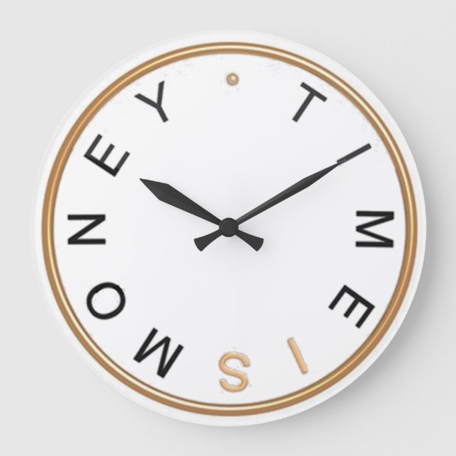 Time Is Money Wall Clock (Front)