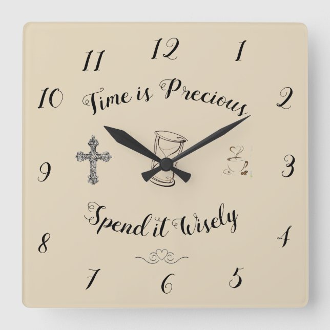 Time is Precious Clock (Front)