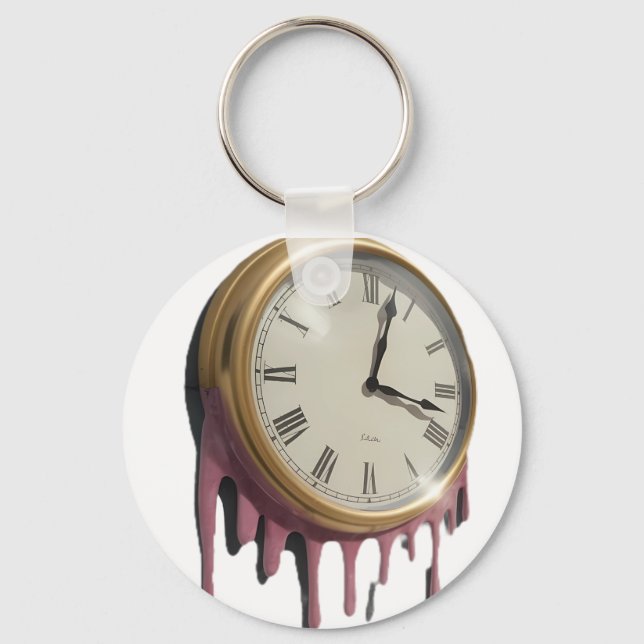 Time is Running Out Key Ring (Front)