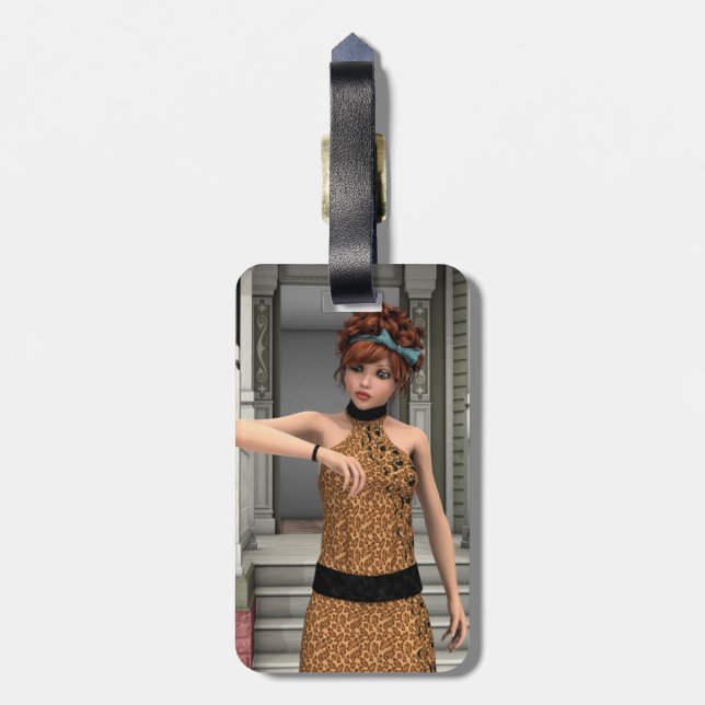 Time is Running Out Luggage Tag (Back Vertical)