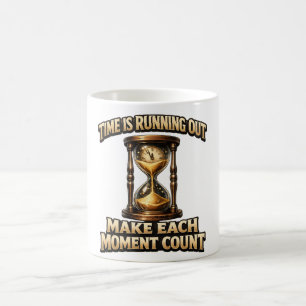 Time is running out make each moment count mug