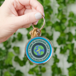 Time is running out. Stop climate change Key Ring