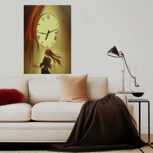 Time is valuable   AI Art Poster