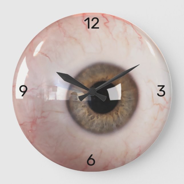 Time is watching YOU!! Large Clock (Front)