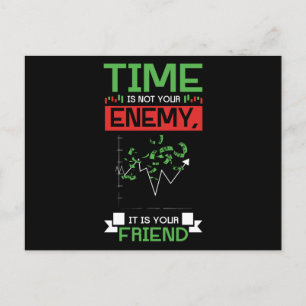 Time Is Your Friend Investing Postcard