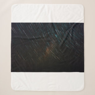 TIME LAPSE PHOTO OF STARS SHERPA BLANKET