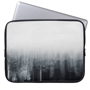 TIME LAPSE PHOTOGRAPHY OF CITY BUILDING LAPTOP SLEEVE