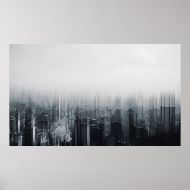 TIME LAPSE PHOTOGRAPHY OF CITY BUILDING POSTER (Front)