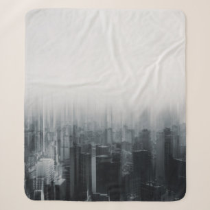 TIME LAPSE PHOTOGRAPHY OF CITY BUILDING SHERPA BLANKET