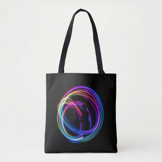 Time-lapse photography of lights tote bag (Front)