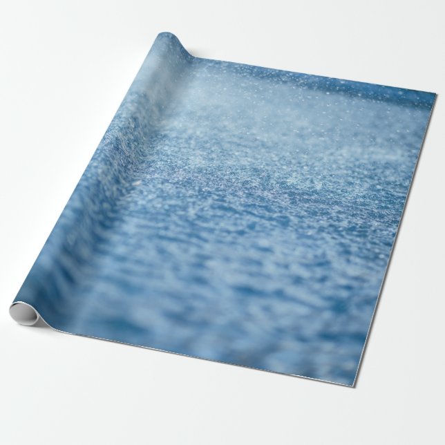 Time-lapse photography of rain wrapping paper (Unrolled)