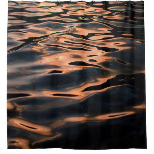 Time lapse photography of rippling water shower curtain