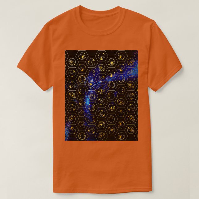 Time Lord Alphabet blue Graphic  T-Shirt (Design Front)