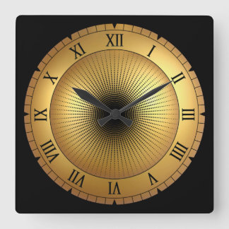 Time Machine ~ Black Hole ~ Time Travel ~ Square Wall Clock