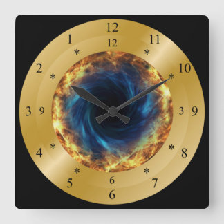 Time Machine Clock ~ Fiery Black Hole ~ * ~