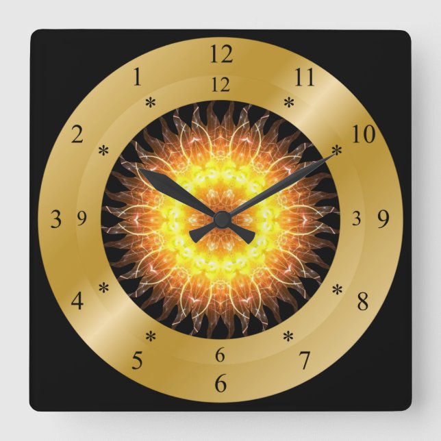 Time Machine Clock ~ Toasted Sun ~ (Front)