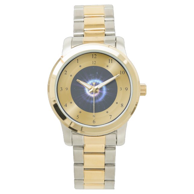 Time Machine ~ Energy Blue Spiral ~ Time Travel Watch (Front)