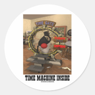 Time Machine Inside (Open Source Duke) Classic Round Sticker