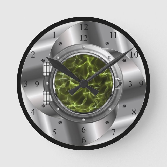 Time Machine Portal ~XZZ 02~Time/Space/Continuum ~ Round Clock (Front)