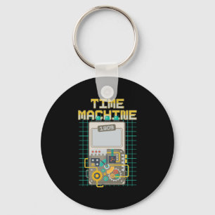 Time Machine Retro Vintage Time Traveling Gift Key Ring