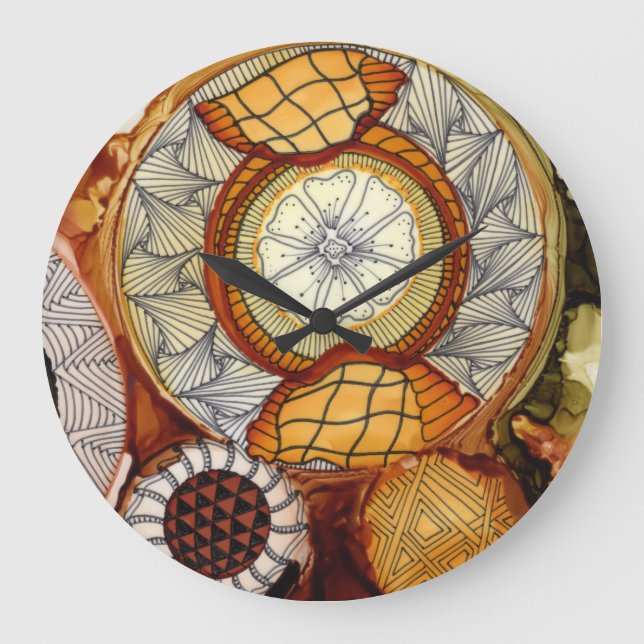 Time Machine Round Acrylic Clock (Front)