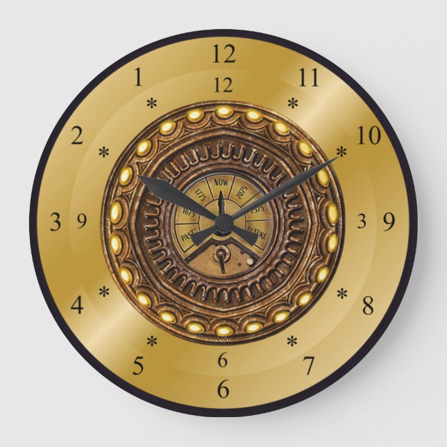 Time Machine ~ Space/Time Continuum ~ Time Travel  Large Clock (Front)
