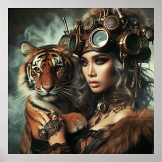 Time Machine Young Girl and Tiger 80-1 Poster