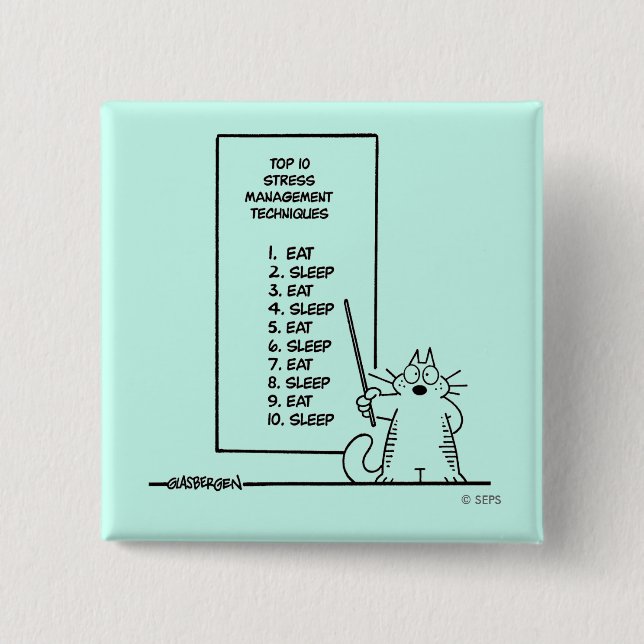 Time Management 15 Cm Square Badge (Front)