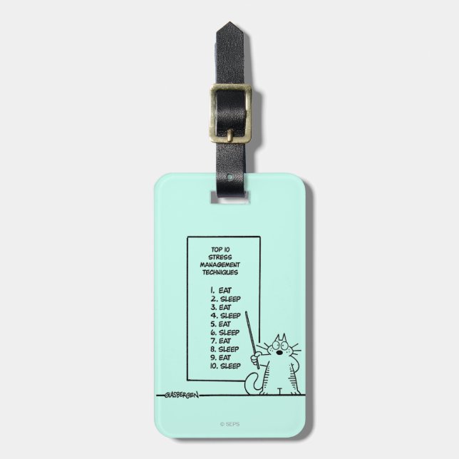 Time Management Luggage Tag (Front Vertical)