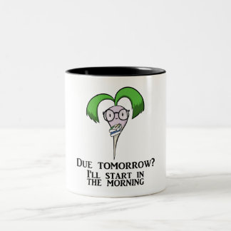 Time Management Turnip (mug) Two-Tone Coffee Mug