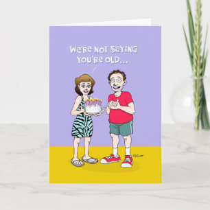 "Time Marches On" Birthday Card