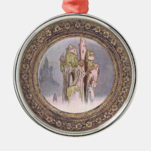 time metal tree decoration