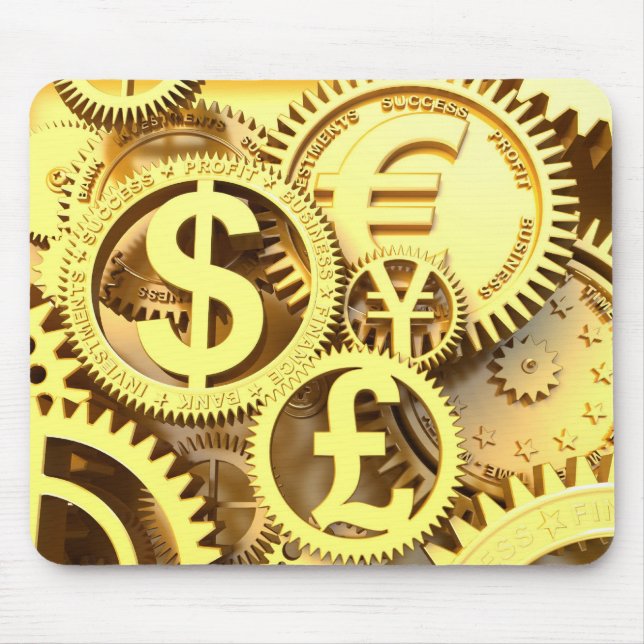 Time - money mouse mat (Front)