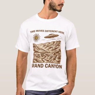 Time Moves Different Here – Vintage Sci-Fi Desert  T-Shirt