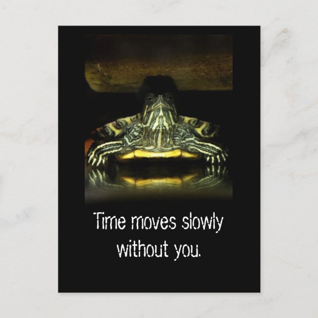 Time Moves Slowly Postcard (Front)