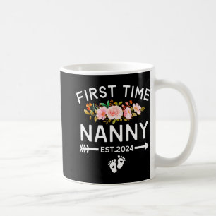 Time Nanny Est 2024 Promoted To New Ba  Coffee Mug