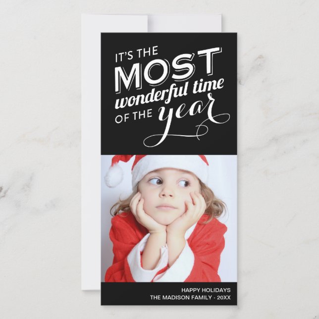 TIME OF THE YEAR | HOLIDAY PHOTO CARD (Front)